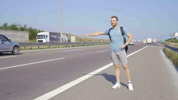 Young hitchhiking, travel video