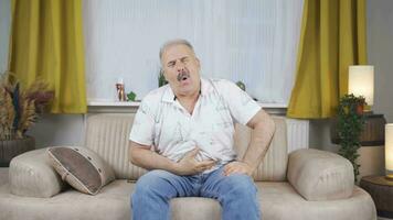 Man with nausea. video