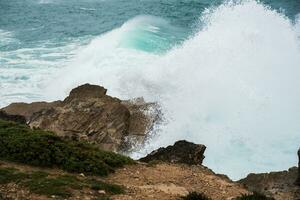 The beautiful Baleal beach in Portugal photo