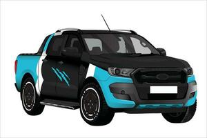 aislado realista vector negro 4wd auto, 3d perspectiva con transparencia degradado y frente, lado vista.