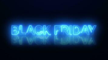 Black Friday shopping, Black Friday sale, neon banner with discounts. Animation, sales on social networks. seamless loop. video