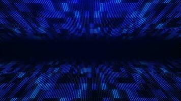 Dynamic retro background. 80s, 90s Retro futurism, Retro cyber grid. sci-fi wireframe grid. seamless loop video