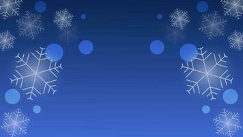 Winter background template with snowflake particles suitable for banner, poster, advertisement, brochure. Vector illustration