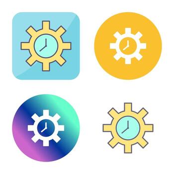 Unique Time Optimization Vector Icon