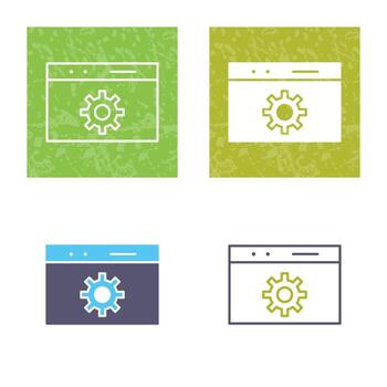 icono de vector de optimización web único