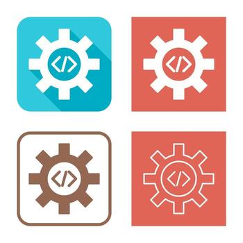 Unique Code Optimization Vector Icon