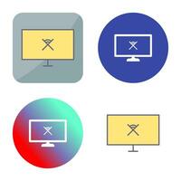 Unique Disconnected Network Vector Icon