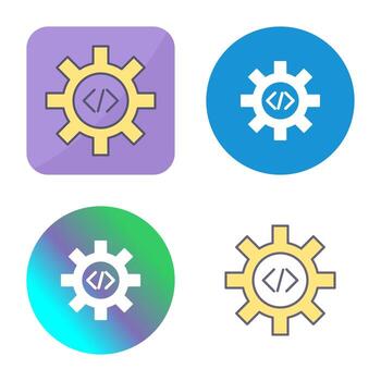 icono de vector de optimización de código único