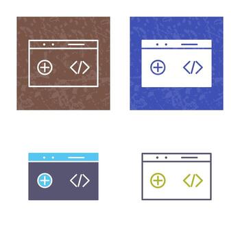 Unique Clean Code Vector Icon