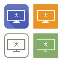 Unique Disconnected Network Vector Icon