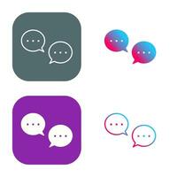 Unique Conversation Bubbles Vector Icon