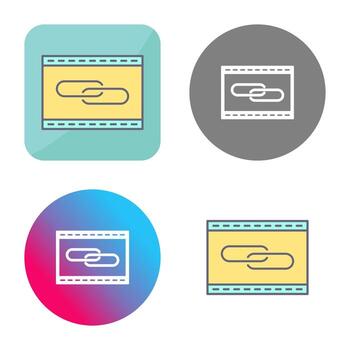 icono de vector de optimización de enlace único