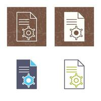 Unique Content Management Vector Icon