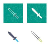 Unique Sword Vector Icon