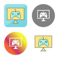 Unique Online Games Vector Icon