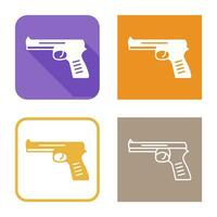 icono de vector de pistola única