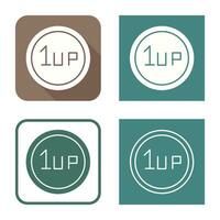 Unique 1UP Vector Icon