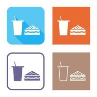 Unique Lunch Vector Icon