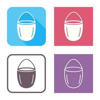 Unique Water Bucket Vector Icon