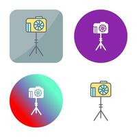 Unique Camera Stand Vector Icon