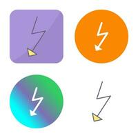 Unique Flash Vector Icon