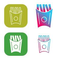 Unique French Fries Vector Icon