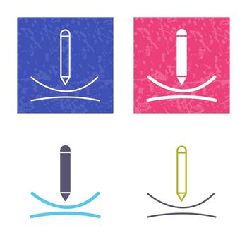 Draw Curve Vector Icon