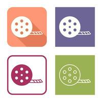 Unique Film Reel Vector Icon