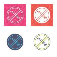 No Weapons Vector Icon