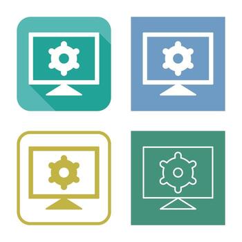 Computer Settings Vector Icon