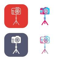 Unique Camera Stand Vector Icon