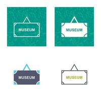 Museum Tag Vector Icon