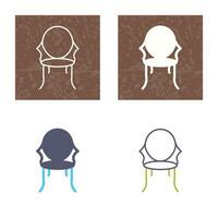 icono de vector de silla antigua