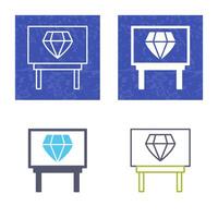 Diamond Exhibit Vector Icon