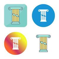 Broken Pillar Vector Icon