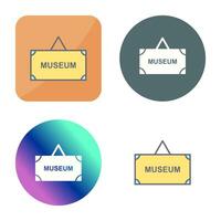 Museum Tag Vector Icon