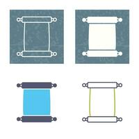 Scroll of Paper Vector Icon