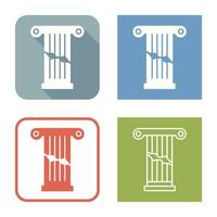 Broken Pillar Vector Icon