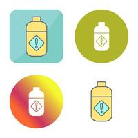 Pesticide Bottle Vector Icon