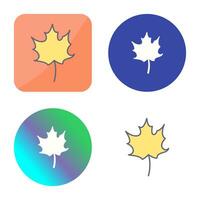 Autumn Leaf Vector Icon