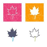 Autumn Leaf Vector Icon