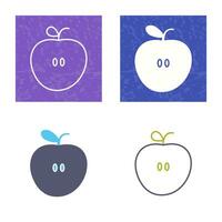 icono de vector de manzanas