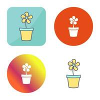 Flower Pot Vector Icon