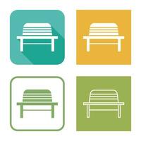 Garden Bench Vector Icon