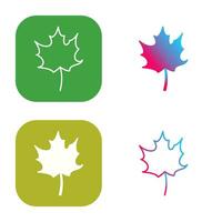 Autumn Leaf Vector Icon