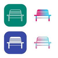 Garden Bench Vector Icon