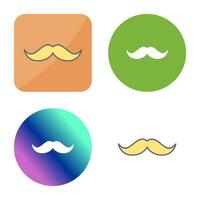 icono de vector de bigote