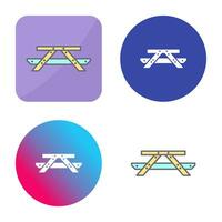 Picnic of Table Vector Icon