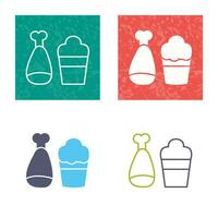 Food and Beer Vector Icon