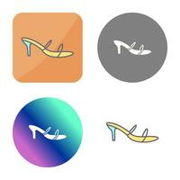 icono de vector de sandalias con estilo